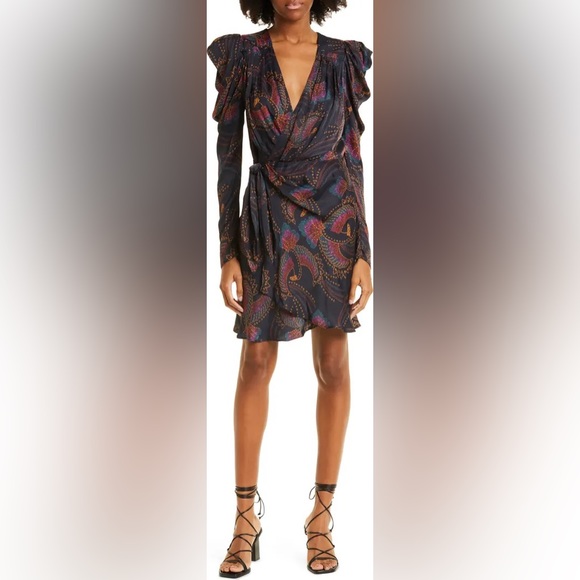 ✨SALE✨ FARM Rio Toucans Long Sleeve Wrap Dress ✨SALE✨ - Picture 12 of 17